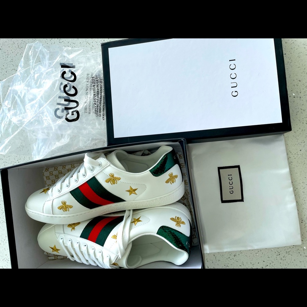 Gucci bee and star sneakers